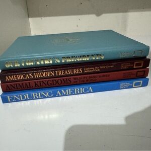 National Geographic Book Collection - Blue, Red, Brown
